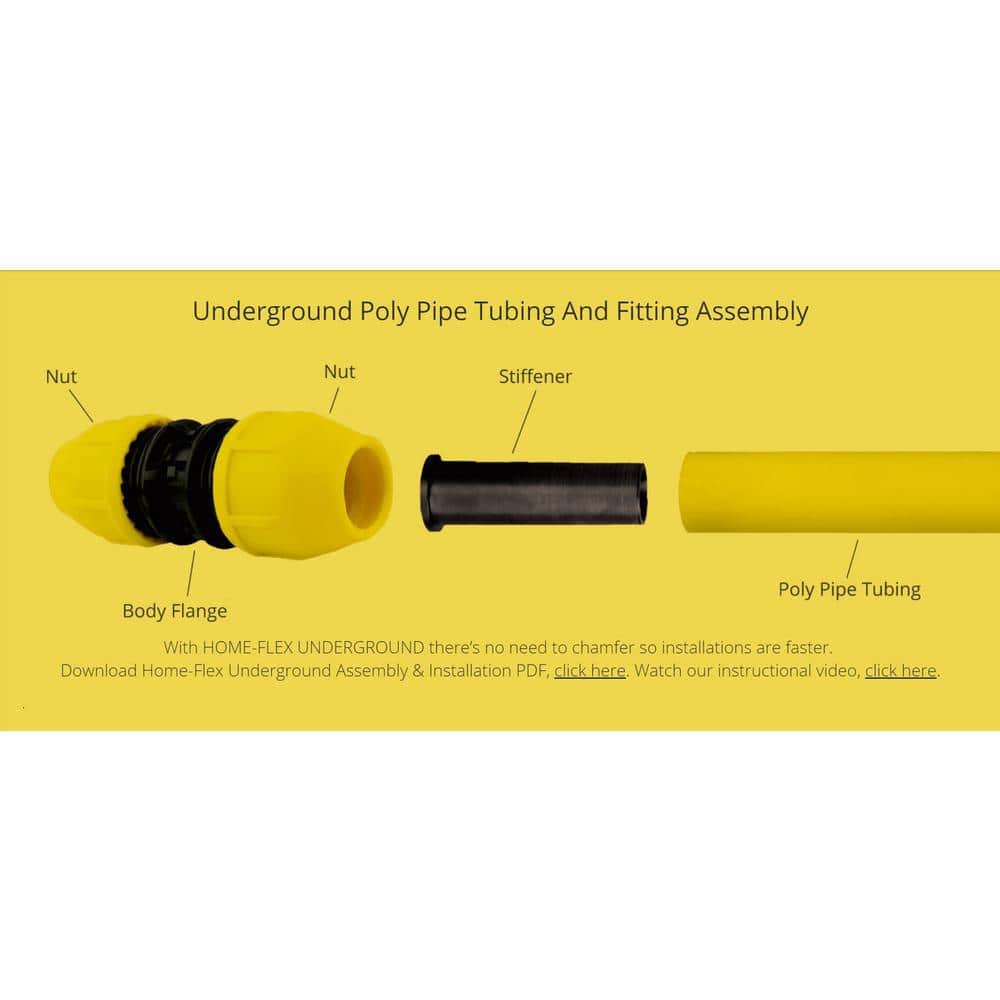 HOME-FLEX 1-1/2 in. IPS Poly DR 11 to 1-1/2 in. MIP Underground Meter Riser Bent 18-440-015