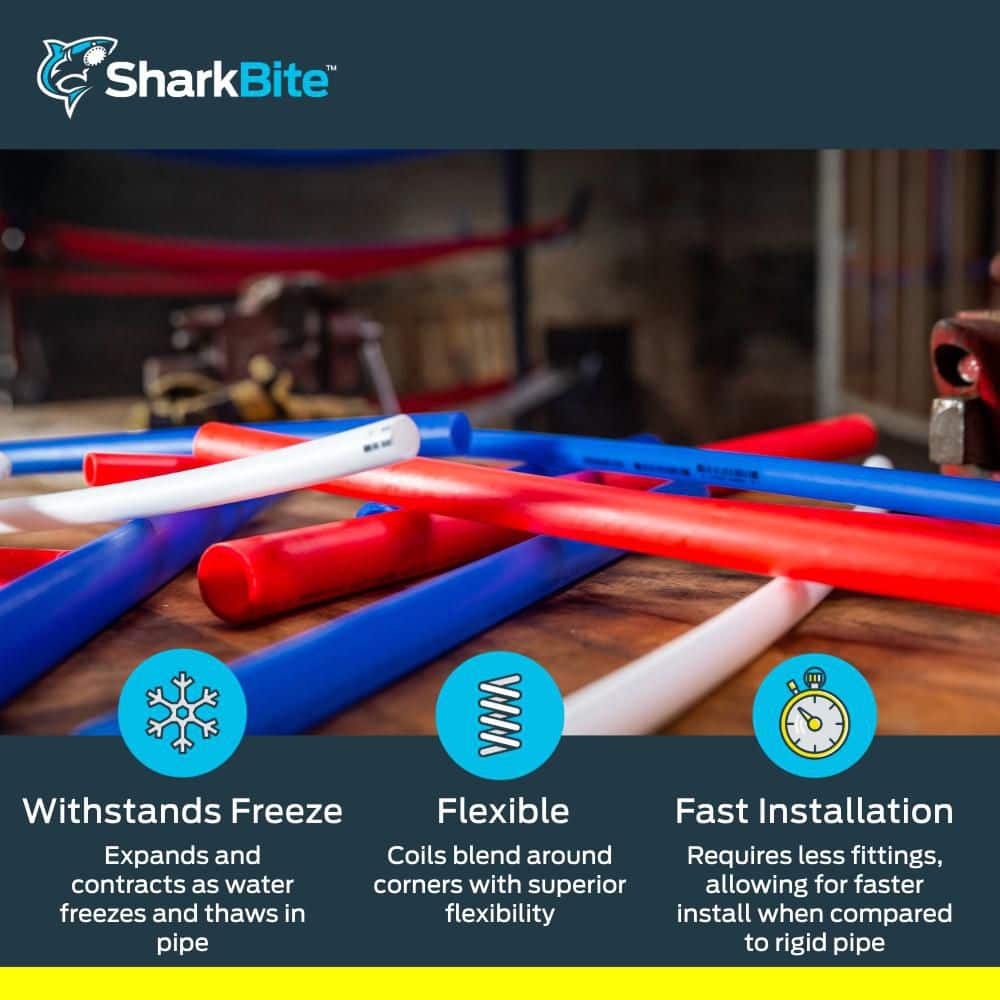 SharkBite 3/4 in. x 500 ft. Coil Blue PEX-B Pipe U870B500
