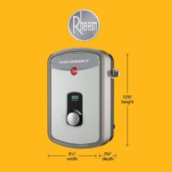 Rheem Performance 8 kW 1.55 GPM 240-Volt Self-Modulating Electric Tankless Water Heater RETEX-08
