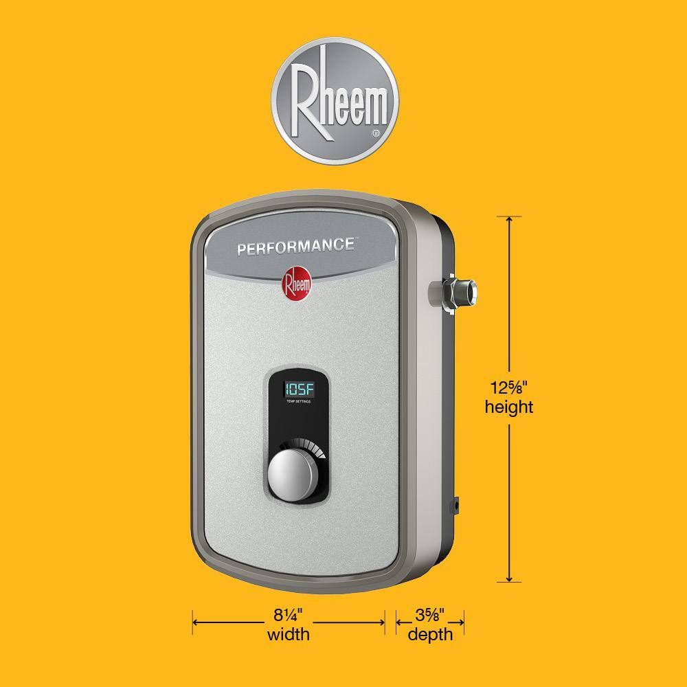 Rheem Performance 8 kW 1.55 GPM 240-Volt Self-Modulating Electric Tankless Water Heater RETEX-08
