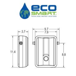 EcoSmart 13 kW 2.54 GPM 240-Volt Electric Tankless Water Heater ECO 11