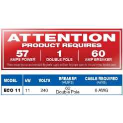 EcoSmart 13 kW 2.54 GPM 240-Volt Electric Tankless Water Heater ECO 11