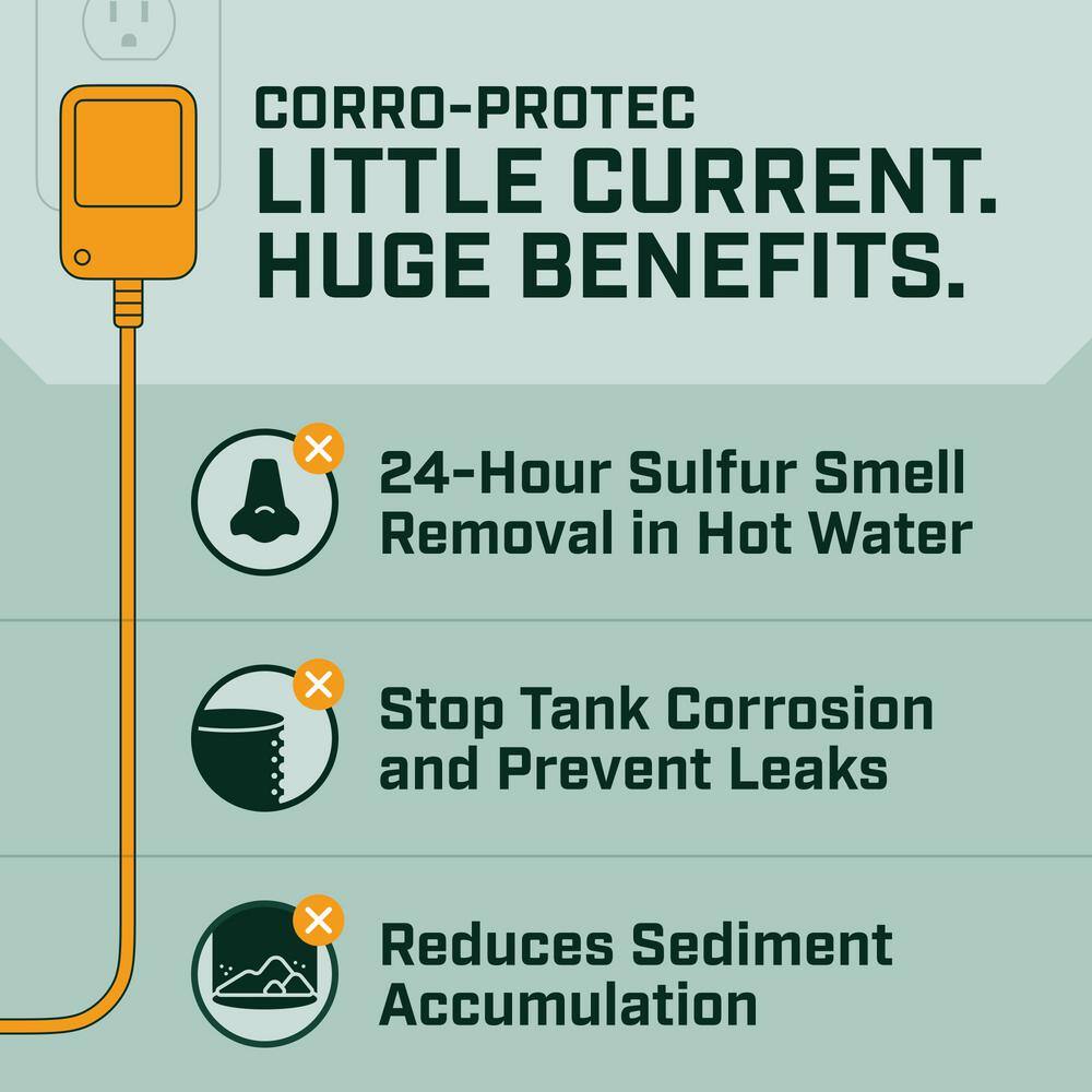 CORRO-PROTEC Powered Anode Rod For RV Suburban Hot Water Heater