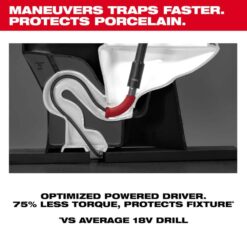 Milwaukee M12 Trap Snake 12V Lithium-Ion Cordless 6 ft. Toilet Auger 3576-21