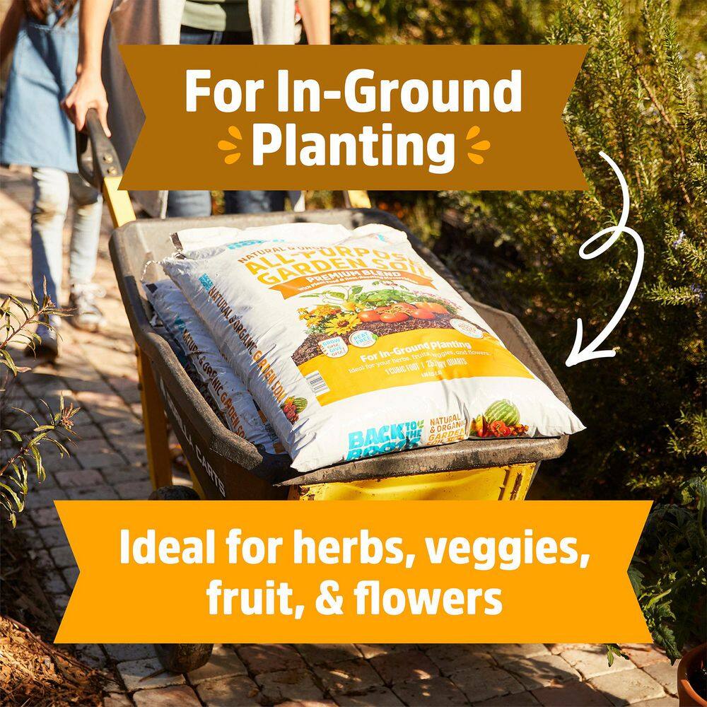 Back to the Roots Organic Garden Soil (4 1 cu.ft. Bags ) 47075-DS