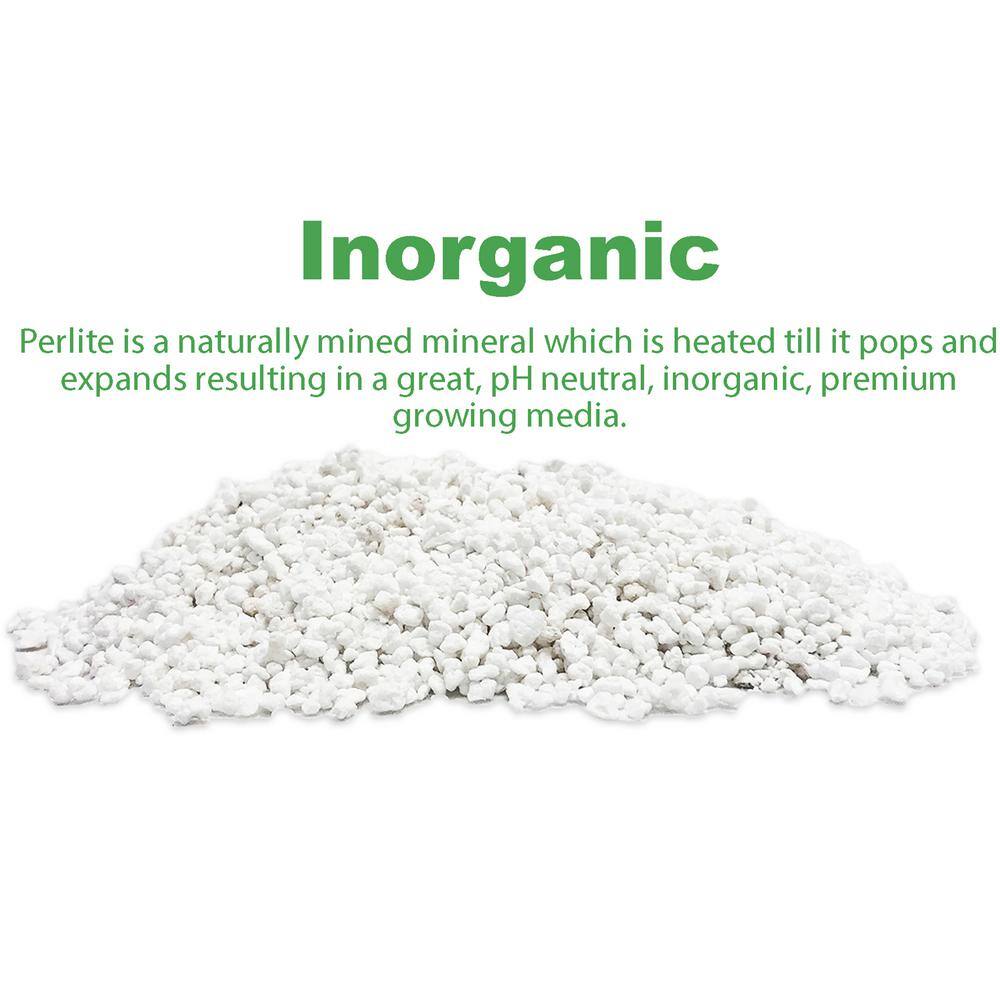 Viagrow Organic 8 cu. ft. 4CF Perlite and Vermiculite Planting Soil Additive Growing Medium 236 Qt./60 US Gal. (2-Pack) VERPER4