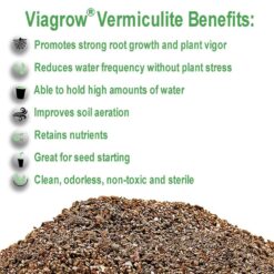 Viagrow Organic 8 cu. ft. 4CF Perlite and Vermiculite Planting Soil Additive Growing Medium 236 Qt./60 US Gal. (2-Pack) VERPER4