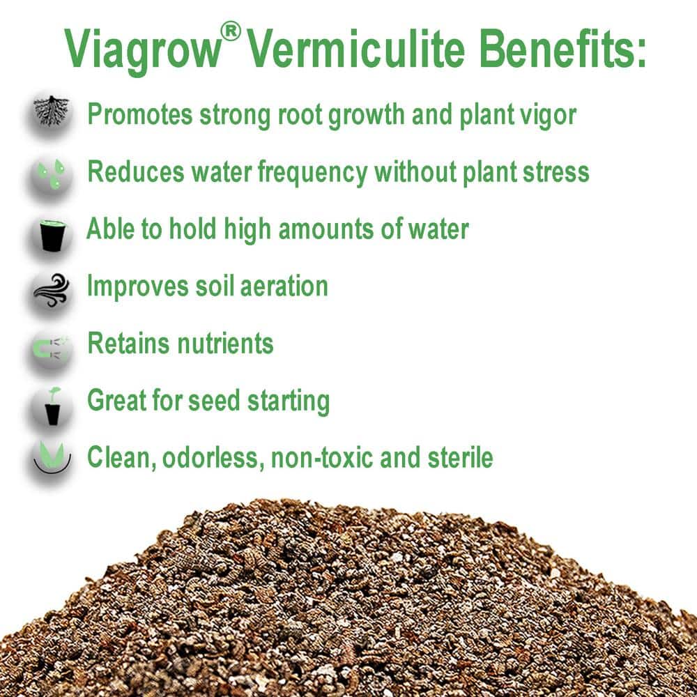 Viagrow Organic 8 cu. ft. 4CF Perlite and Vermiculite Planting Soil Additive Growing Medium 236 Qt./60 US Gal. (2-Pack) VERPER4