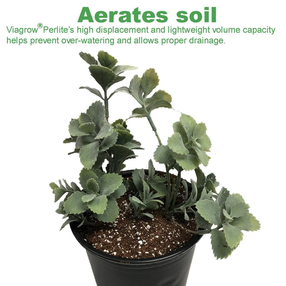 Viagrow Organic 8 cu. ft. 4CF Perlite and Vermiculite Planting Soil Additive Growing Medium 236 Qt./60 US Gal. (2-Pack) VERPER4