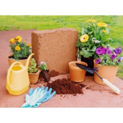 Envelor 10 lbs. Organic Coco Block Coir Brick Potting Soil (4-Pack) EN-CGM-11-4