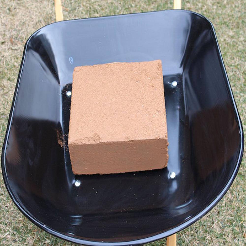 Envelor 10 lbs. Organic Coco Block Coir Brick Potting Soil (4-Pack) EN-CGM-11-4