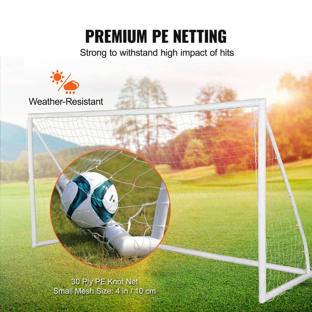 SKYSHALO Portable Soccer Goal, 12 x 6 ft. Soccer Net, Adults Kids Backyard Soccer Net, Large Practice Soccer Net