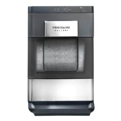 FRIGIDAIRE GALLERY 33 Lb Countertop Nugget Ice Maker with Touch Controls with Stainless Steel Trim and a Matt Finish EFIC201-Black