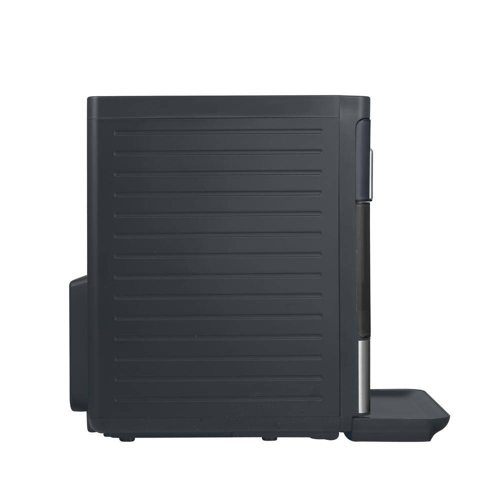 FRIGIDAIRE GALLERY 33 Lb Countertop Nugget Ice Maker with Touch Controls with Stainless Steel Trim and a Matt Finish EFIC201-Black
