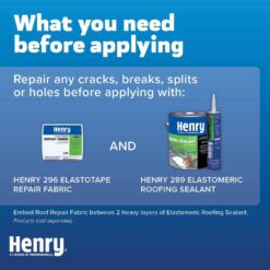 Henry 587 Dura-Brite White 100% Acrylic Elastomeric Reflective Roof Coating 4.75 gal. HE587871