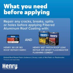 Henry 555 Fibered Aluminum Reflective Roof Coating 4.75 gal. HE555019