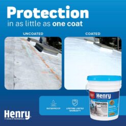 Henry 887 Tropi-Cool White 100% Silicone Reflective Roof Coating 0.90 gal. HE887HS142