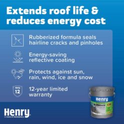 Henry 869 Rubberized Aluminum Reflective Roof Coating 4.75 gal. HE869019