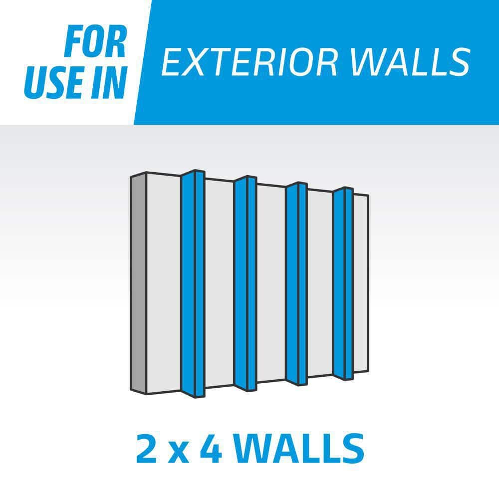 Knauf Insulation R-13 EcoBatt Kraft Faced Fiberglass Insulation Batt 15 in. x 93 in. x 3-1/2 in. 505912/817235