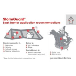 GAF StormGuard 200 sq. ft. Synthetic Patterned-Surface Peel and Stick Roof Leak Barrier Roll 0915000