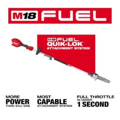 Milwaukee M18 FUEL 18V 10 in. Brushless Cordless Battery Powered Pole Saw with QUIK-LOK Attachment Capability (Tool-Only) 3016-20PS