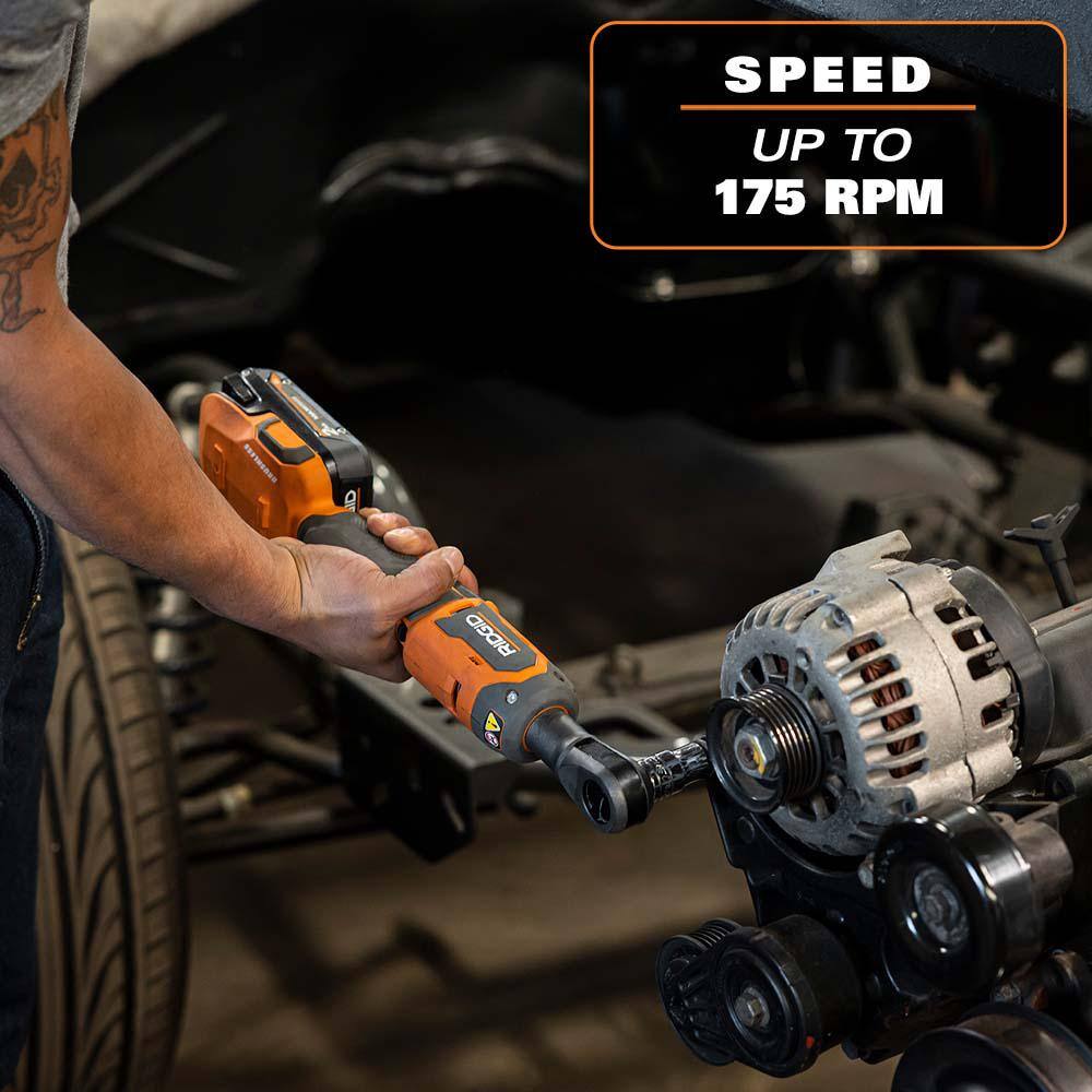 RIDGID 18V Brushless Cordless 1/2 in. Ratchet Kit with 2.0 Ah Battery and Charger R866012K