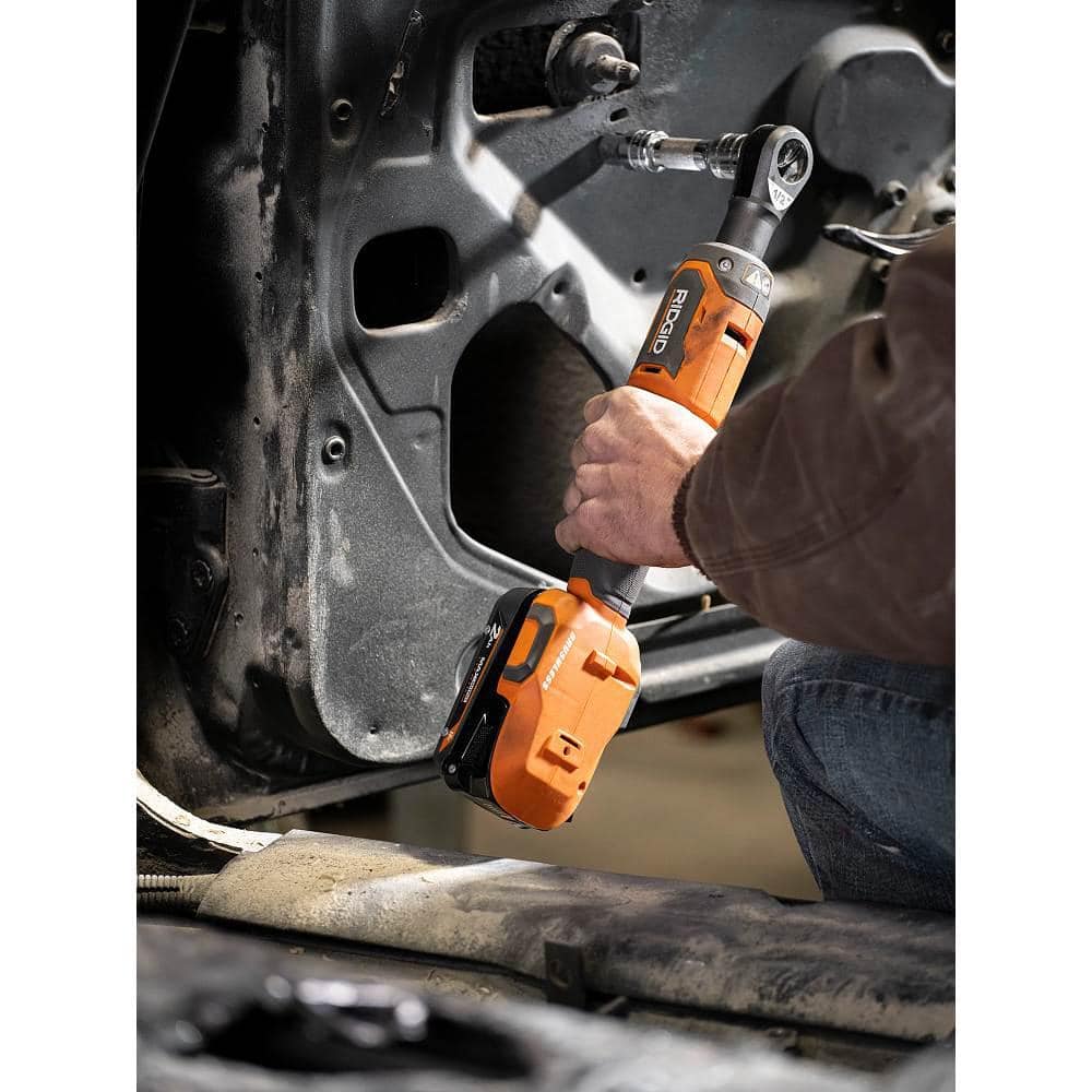 RIDGID 18V Brushless Cordless 1/2 in. Ratchet Kit with 2.0 Ah Battery and Charger R866012K