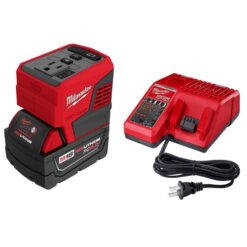 Milwaukee M18 18-Volt Lithium-Ion 175-Watt Powered Compact Inverter with 5.0 Ah Battery and Charger 2846-20-48-59-1850