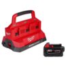 Milwaukee M18 18V Lithium-Ion PACKOUT 6-Port Rapid Charger w/5.0 Ah Battery 48-59-1809-48-11-1850