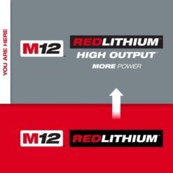 Milwaukee M12 12-Volt Lithium-Ion XC Extended Capacity 3.0 Ah Battery Pack (2-Pack) and M12 XC High Output 5.0 Ah Battery Pack 48-11-2412-48-11-2450