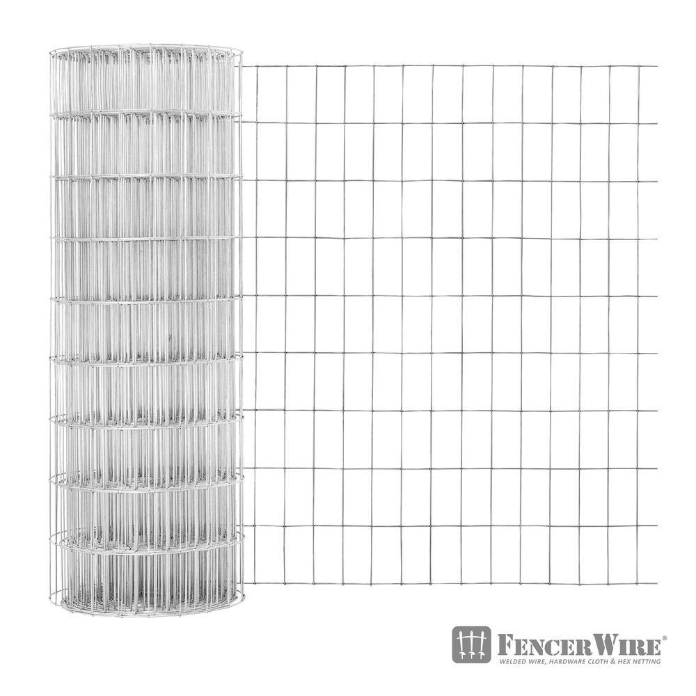 Fencer Wire 6 ft. x 100 ft. 12.5-Gauge Welded Wire Fence with Mesh 2 in. x 4 in. WB125-6X100M24