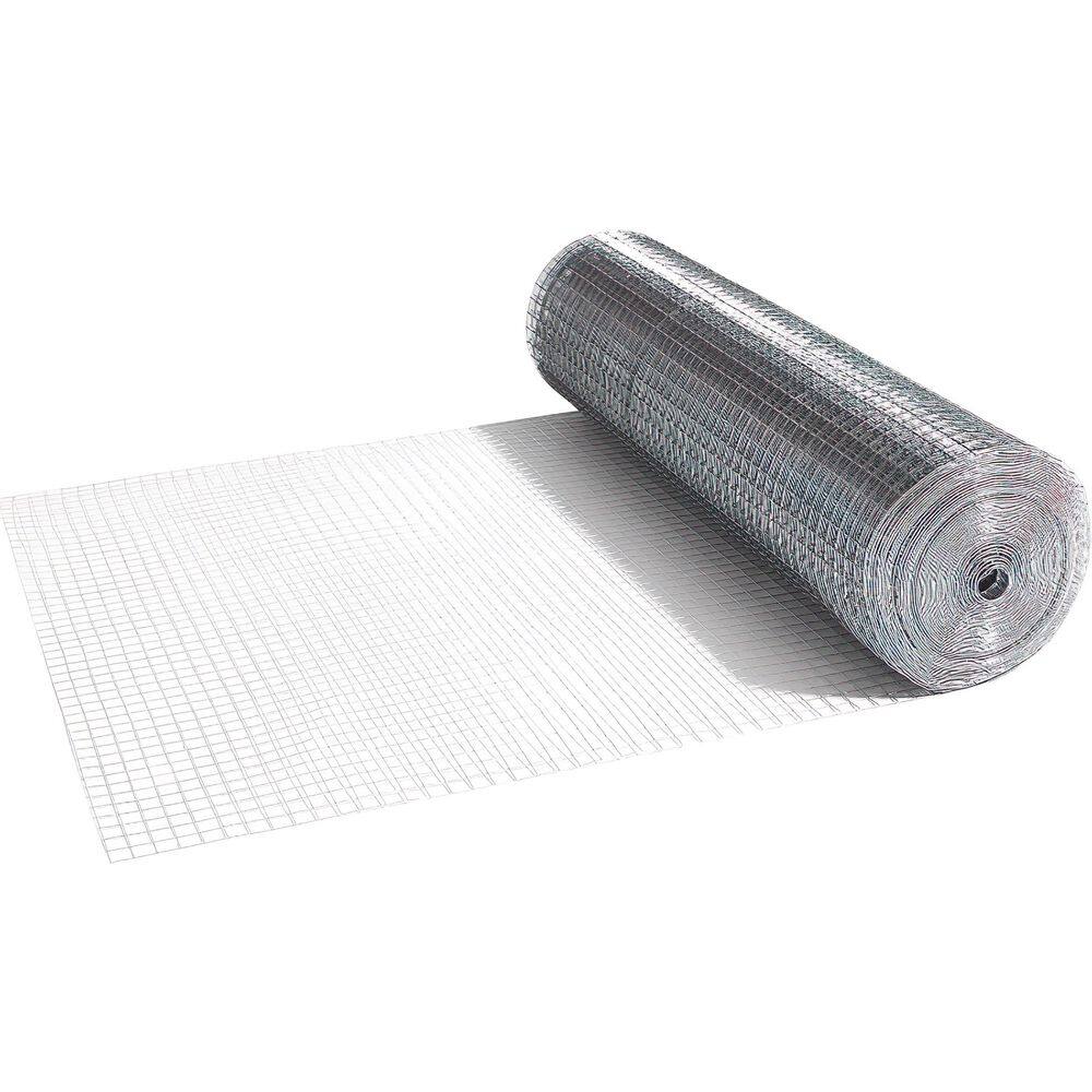 Fencer Wire 4 ft. x 100 ft. 16-Gauge Welded Wire Fence with 1 in. x 1 in. Mesh WB16-4X100M11@HD