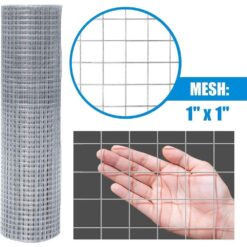 Fencer Wire 4 ft. x 100 ft. 16-Gauge Welded Wire Fence with 1 in. x 1 in. Mesh WB16-4X100M11@HD