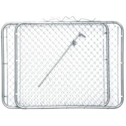 Everbilt 10 ft. W x 4 ft. H Galvanized Steel Drive Fence Gate 328402EB