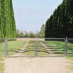 Everbilt 10 ft. W x 4 ft. H Galvanized Steel Drive Fence Gate 328402EB