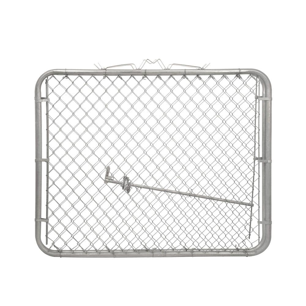 Everbilt 10 ft. W x 4 ft. H Galvanized Steel Drive Fence Gate 328402EB