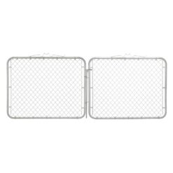 Everbilt 10 ft. W x 4 ft. H Galvanized Steel Drive Fence Gate 328402EB