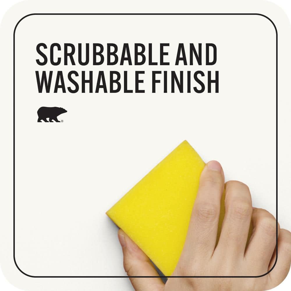 BEHR PREMIUM PLUS 5 gal. Ultra Pure White Flat Low Odor Interior Paint & Primer 105005