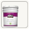 BEHR PREMIUM PLUS 5 gal. Ultra Pure White Eggshell Enamel Low Odor Interior Paint & Primer 205005