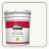 BEHR PREMIUM PLUS 5 gal. Ultra Pure White Hi-Gloss Enamel Interior/Exterior Paint and Primer 815005
