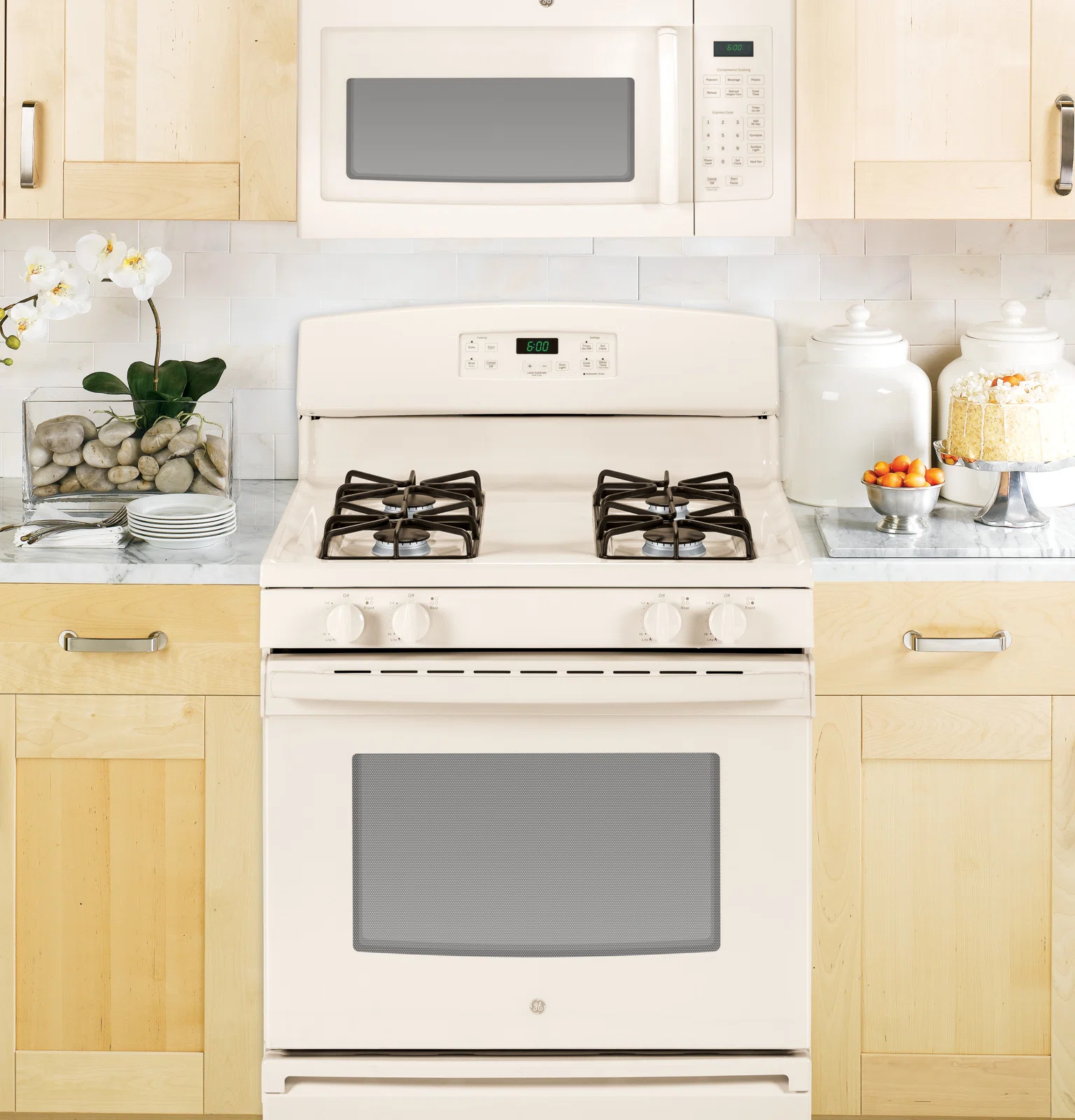 GE Appliances 30" 1.6 cu.ft. Over-The-Range Microwave, Bisque