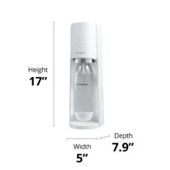 SodaStream Terra Sparkling Water Maker Bundle (White), with CO2, DWS Bottles, and Bubly Drops Flavors