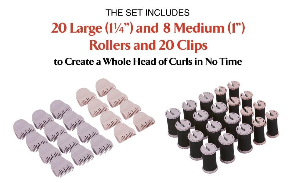 Remington Pro Hair Setter Hot Rollers, Curlers With Thermaluxe Advanced Thermal Technology