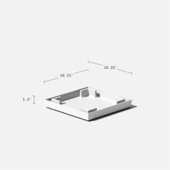 Veradek V-Resin Indoor/Outdoor Taper Planter (White, 30 inch - 2 Pack with 2 Saucer Trays)