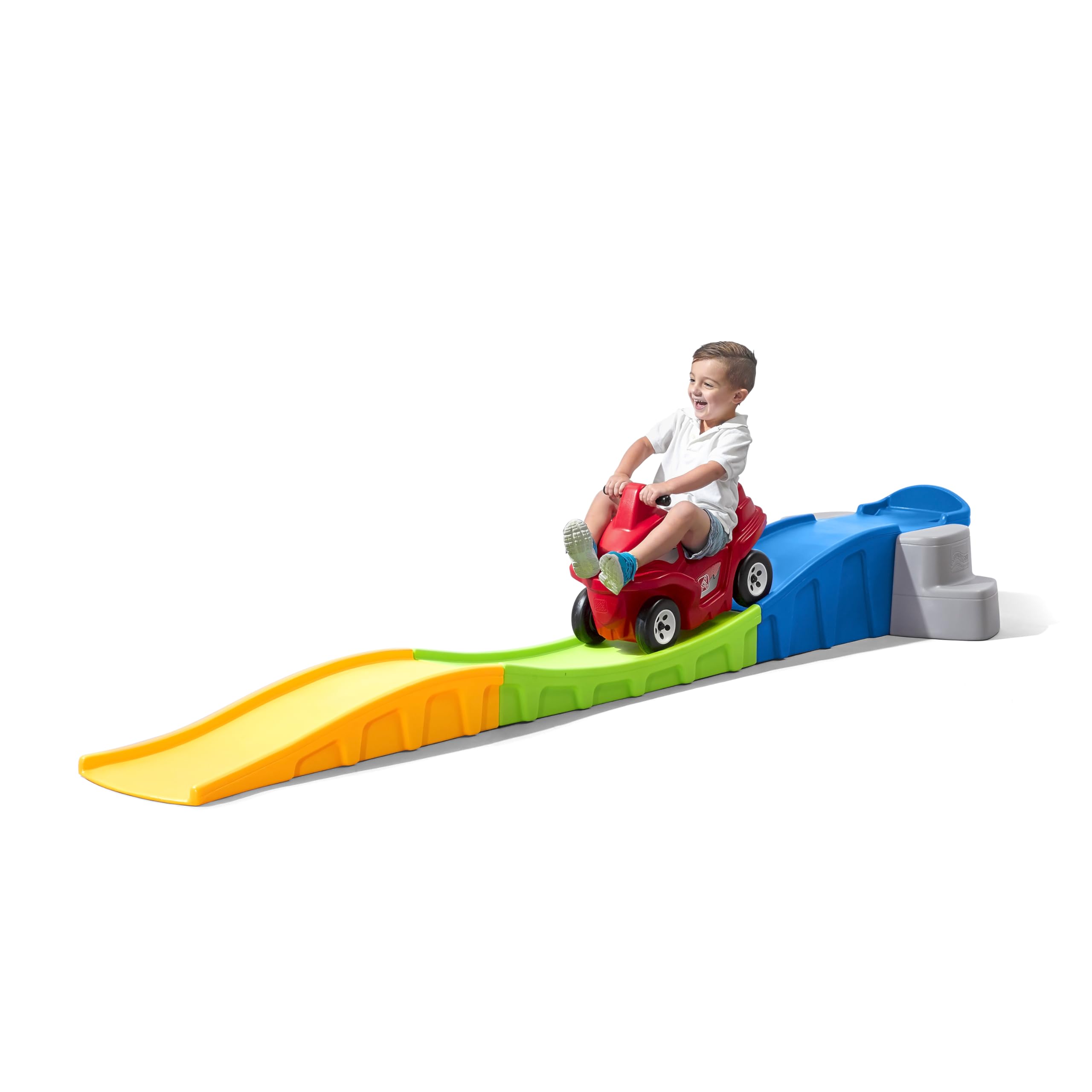 Step2 Anniversary Edition Up & Down Indoor Outdoor Roller Coaster Toy w/ Car