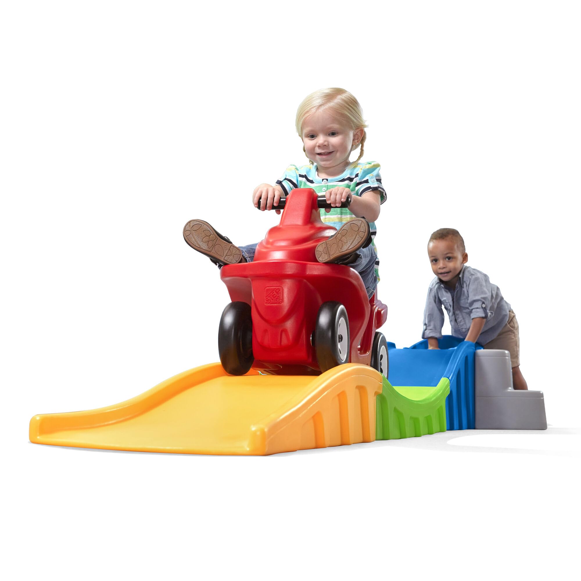 Step2 Anniversary Edition Up & Down Indoor Outdoor Roller Coaster Toy w/ Car