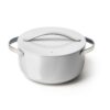 Caraway Nonstick Ceramic Dutch Oven Pot with Lid (6.5 qt, 10.5") - Non Toxic, PTFE & PFOA Free - Gray