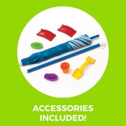 Step2 Cascading Cove Sand and Water Table, Kids Activity Sensory Playset, Comes with Umbrella, Summer Outdoor Toys