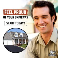 Liquid Rubber Driveway Restore - Highly Flexible Asphalt Coating Fills Cracks and Revitalize, Easy to Use and Apply, 5 Gallon