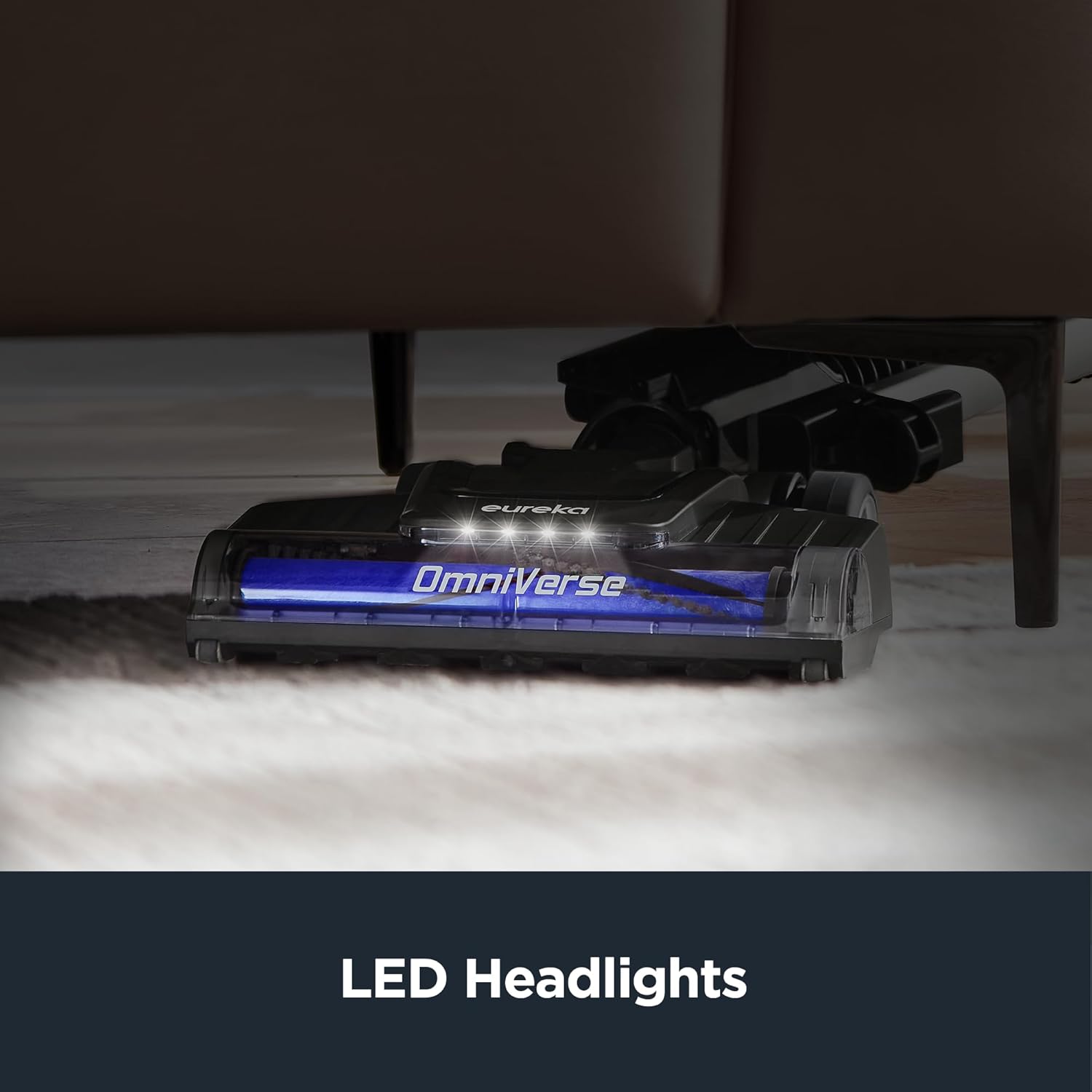 Eureka Pet Upright Vacuum Cleaner for Carpet and Hard Floor, Powerful Bagless Vacuum Cleaner for Home with HEPA Filter and Pet Tool, Blue